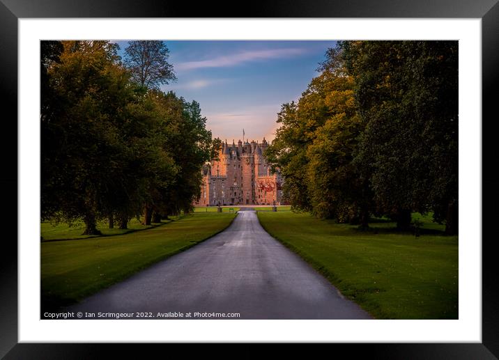 Glamis Castle Framed Mounted Print by Ian Scrimgeour