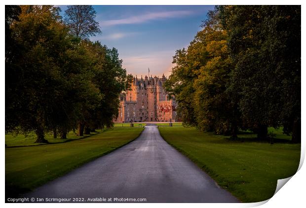 Glamis Castle Print by Ian Scrimgeour