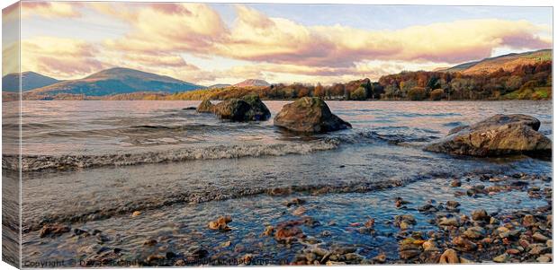 Loch Lomond Canvas Print by David Mccandlish