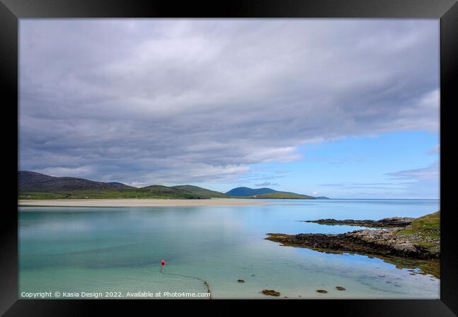 Luskentyre Bay, Isle of Harris, Scotland Framed Print by Kasia Design