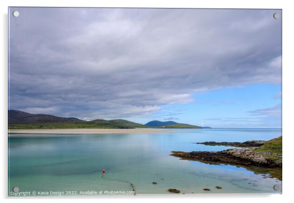 Luskentyre Bay, Isle of Harris, Scotland Acrylic by Kasia Design