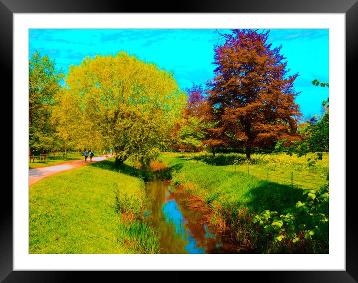Majestic Landscape of Cambridge Framed Mounted Print by Simon Hill