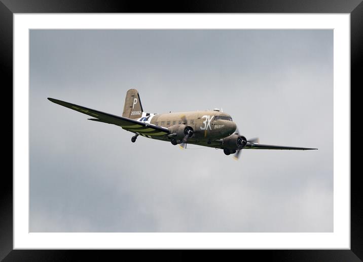 Douglas C-47 Skytrain Framed Mounted Print by J Biggadike