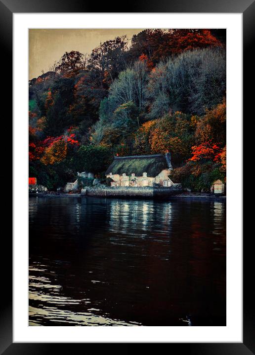 Smugglers  Cottage, Dittisham , South Devon, Framed Mounted Print by Maggie McCall