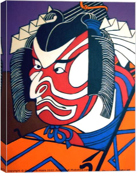  Kabuki Actor Canvas Print by Stephanie Moore