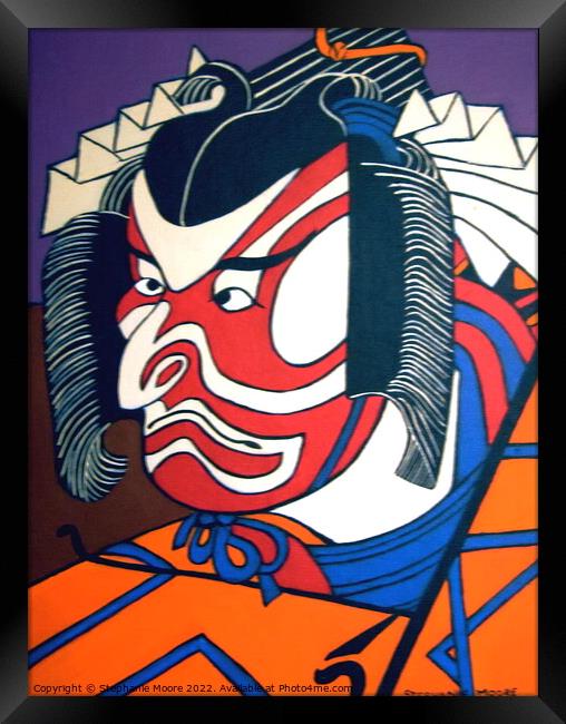  Kabuki Actor Framed Print by Stephanie Moore