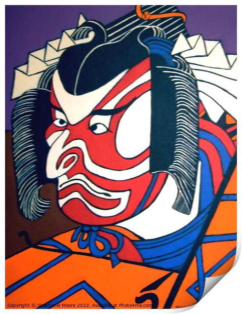  Kabuki Actor Print by Stephanie Moore