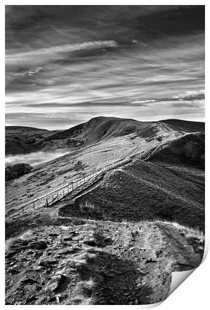 The Great Ridge, Derbyshire, Peak District Print by Darren Galpin