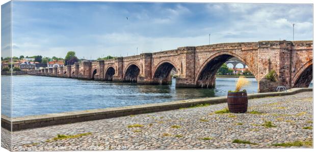 Berwick Bridge Canvas Print by Jim Monk