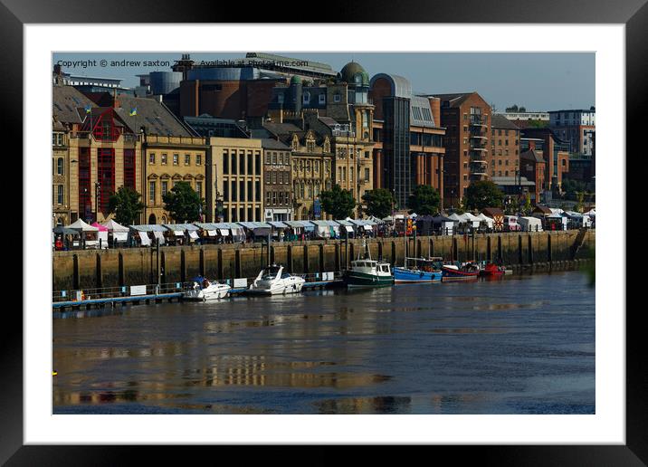 Tyne Market Framed Mounted Print by andrew saxton