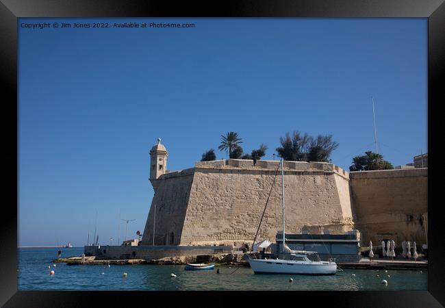 Fort Rinella Lookout Tower, Valletta Framed Print by Jim Jones