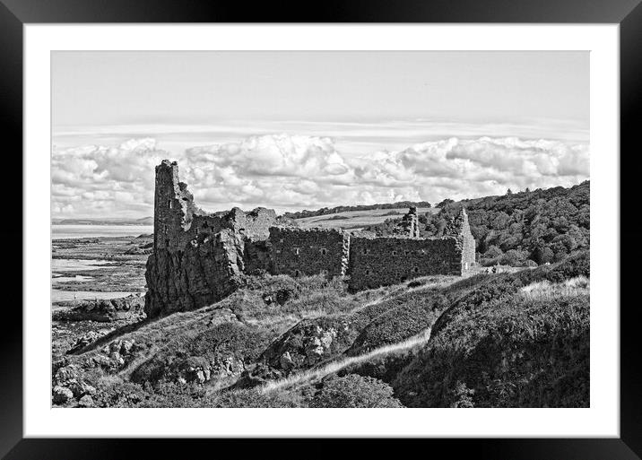 Dunure castle South Ayrshire Framed Mounted Print by Allan Durward Photography