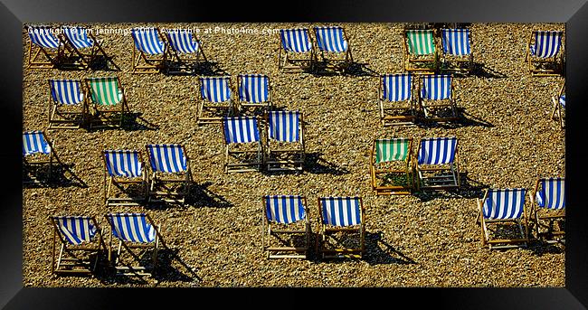 Deck Chairs Framed Print by jim jennings