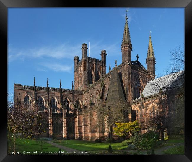 Chester Cathedral Framed Print by Bernard Rose Photography