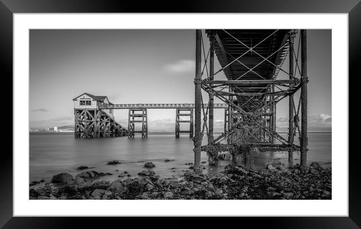 The old lifeboat house on Mumbles pier Framed Mounted Print by Bryn Morgan