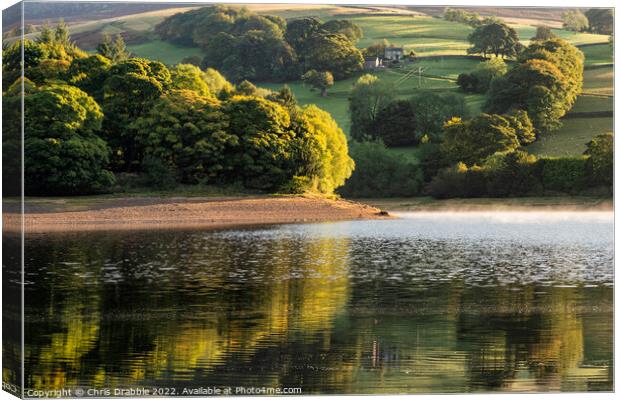 Ladybower colours Canvas Print by Chris Drabble