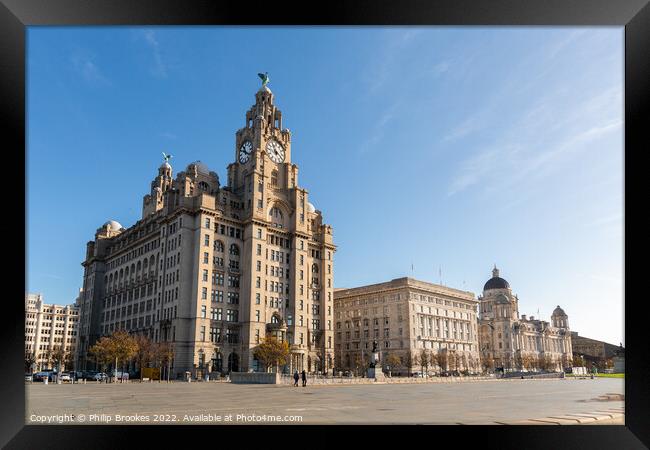 Royal Liver Building, Liverpool Framed Print by Philip Brookes