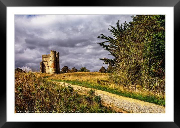 The Pathway to Donnington Castle Framed Mounted Print by Ian Lewis