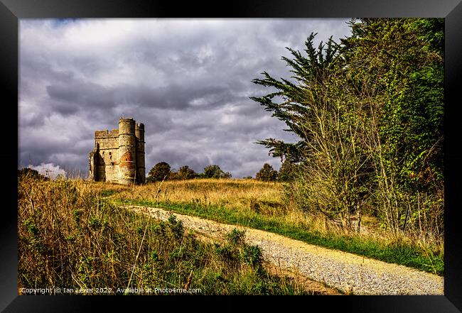 The Pathway to Donnington Castle Framed Print by Ian Lewis