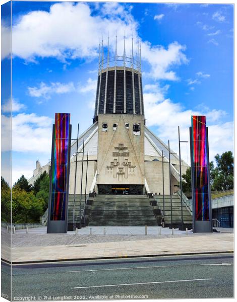 Liverpool Metropolitan Cathedral of Christ the King  Canvas Print by Phil Longfoot