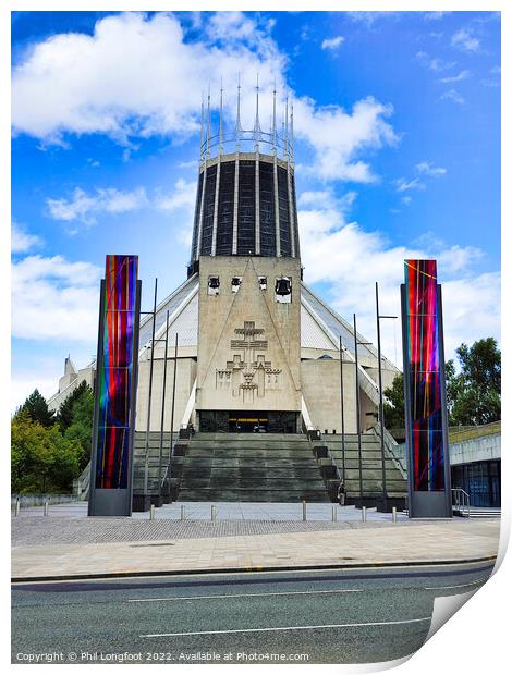 Liverpool Metropolitan Cathedral of Christ the King  Print by Phil Longfoot