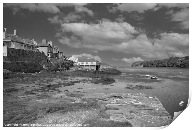 Monochrome Captures of Anglesey's Timeless Charm Print by Holly Burgess