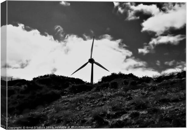 Rottnest Wind Turbine Canvas Print by Errol D'Souza