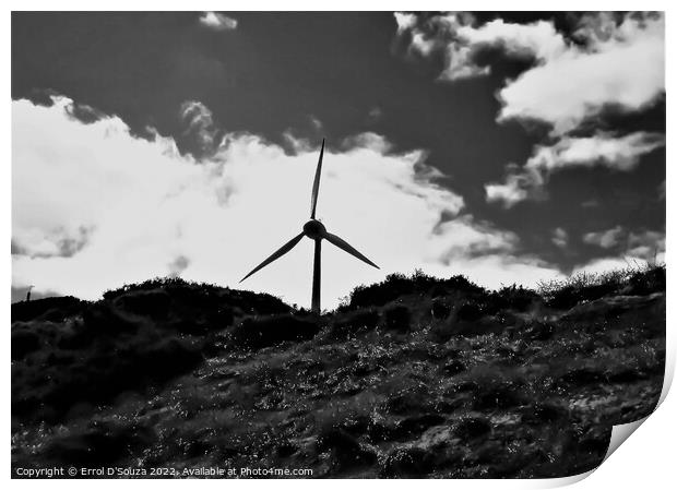 Rottnest Wind Turbine Print by Errol D'Souza