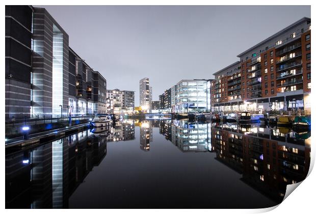 Leeds Dock Print by Apollo Aerial Photography