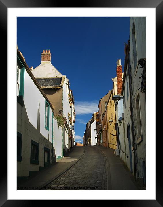 Cobbled street Framed Mounted Print by Colin Chipp
