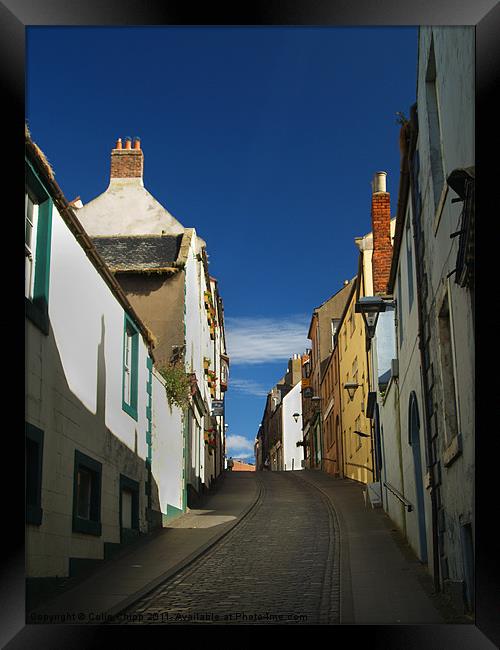 Cobbled street Framed Print by Colin Chipp