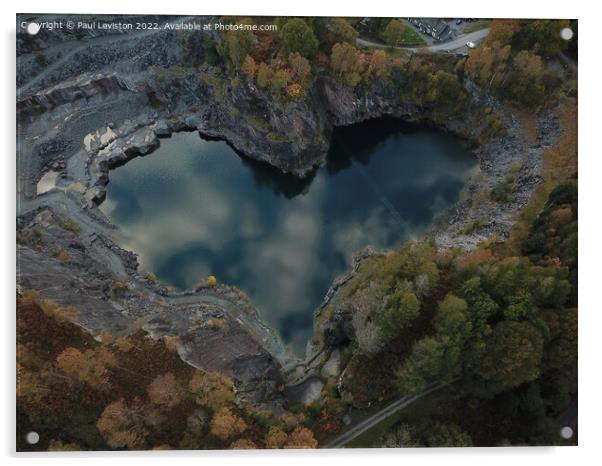 The Heart of The Lakes (Autumn)  Acrylic by Paul Leviston