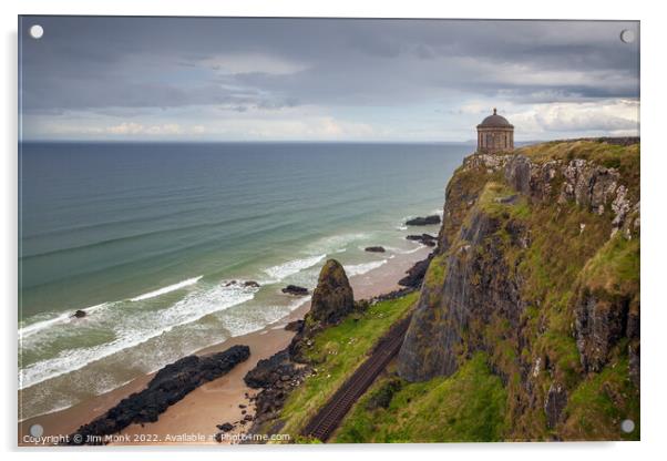Mussenden Temple, Northern Ireland Acrylic by Jim Monk