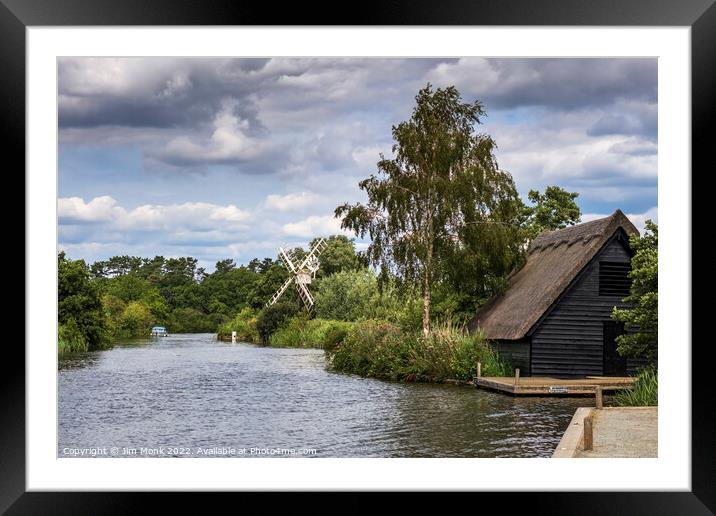 How Hill, Norfolk Broads Framed Mounted Print by Jim Monk
