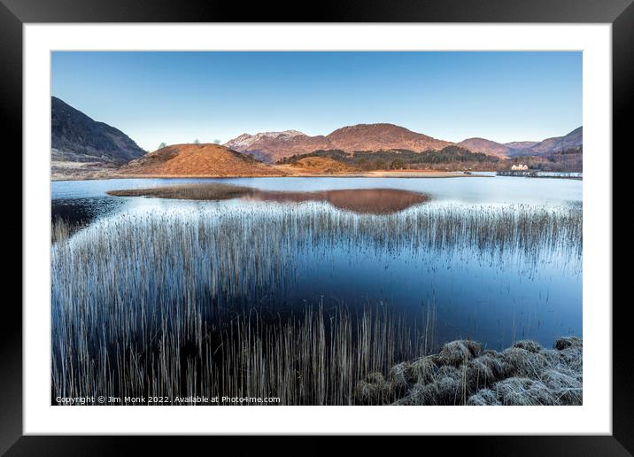 Morning light on Loch Shiel Framed Mounted Print by Jim Monk