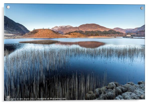 Morning light on Loch Shiel Acrylic by Jim Monk