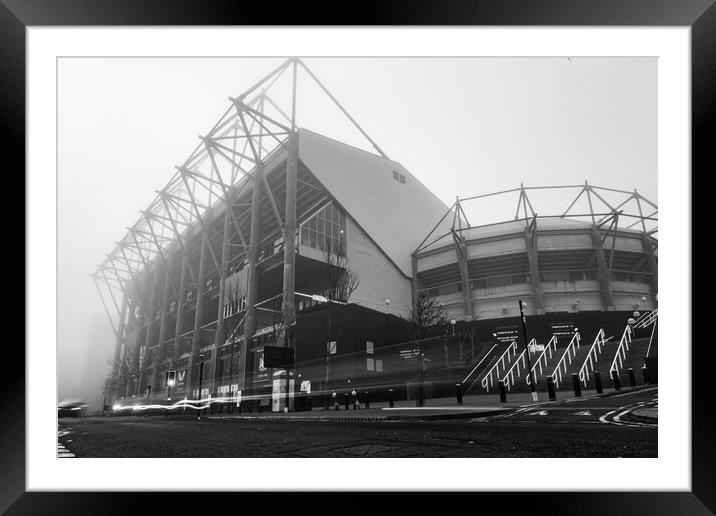 St James Park In The Fog Framed Mounted Print by Apollo Aerial Photography