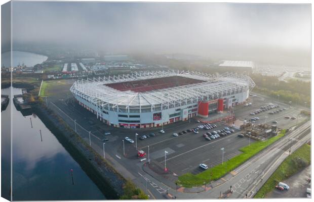 The Riverside Stadium Canvas Print by Apollo Aerial Photography