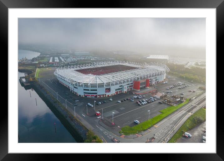 The Riverside Stadium Framed Mounted Print by Apollo Aerial Photography