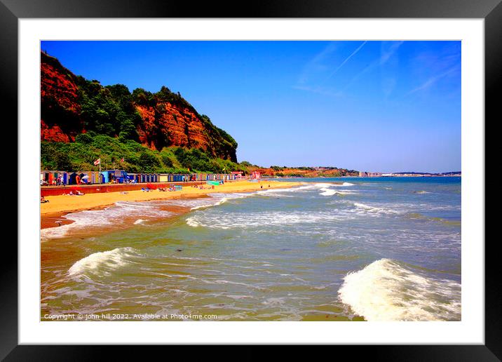 Hope beach, Shanklin, Isle of Wight. Framed Mounted Print by john hill