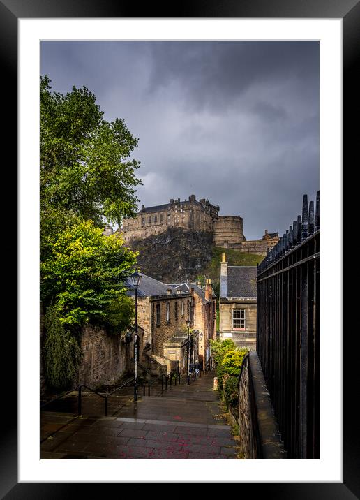 The Vennel Steps Framed Mounted Print by chris smith