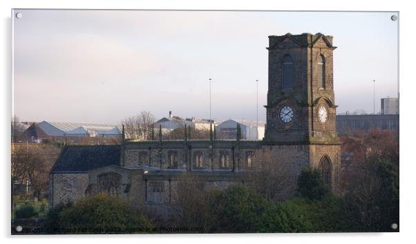 St Marys Church, Gateshead Acrylic by Richard Fairbairn