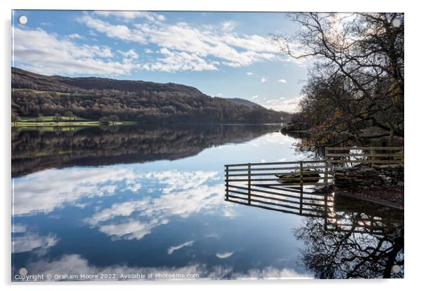 Coniston south end Acrylic by Graham Moore