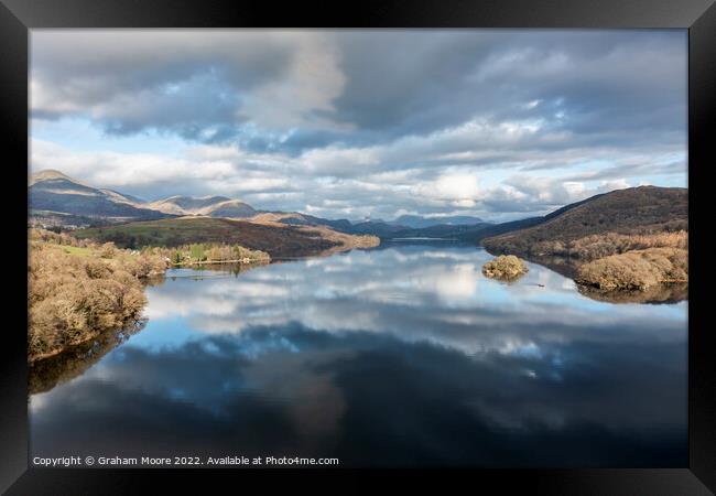 Coniston looking north Framed Print by Graham Moore