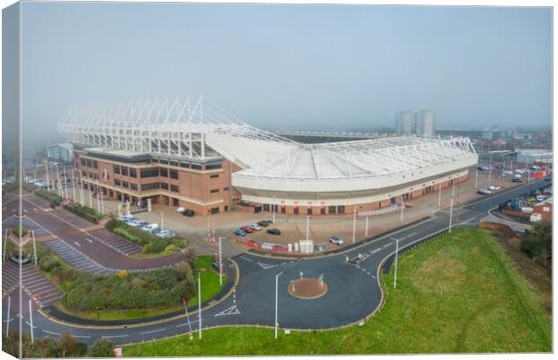 The Stadium Of Light Canvas Print by Apollo Aerial Photography