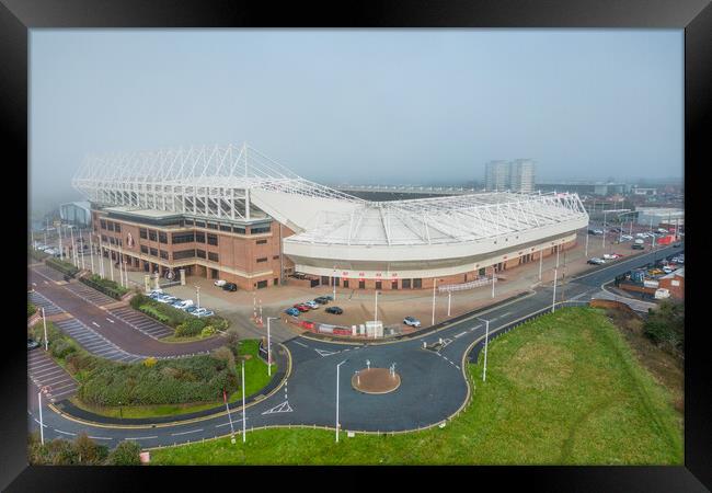 The Stadium Of Light Framed Print by Apollo Aerial Photography