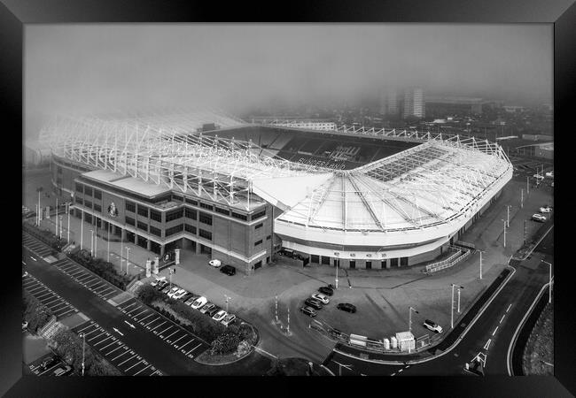 The Stadium Of Light Framed Print by Apollo Aerial Photography