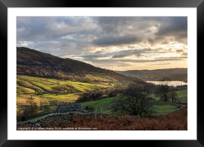 Windermere from The Struggle Framed Mounted Print by Graham Moore
