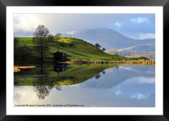 Wise Een Tarn Framed Mounted Print by Jason Connolly