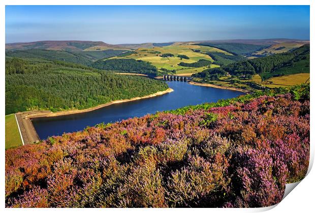 Ladybower View, Derbyshire, Peak District  Print by Darren Galpin